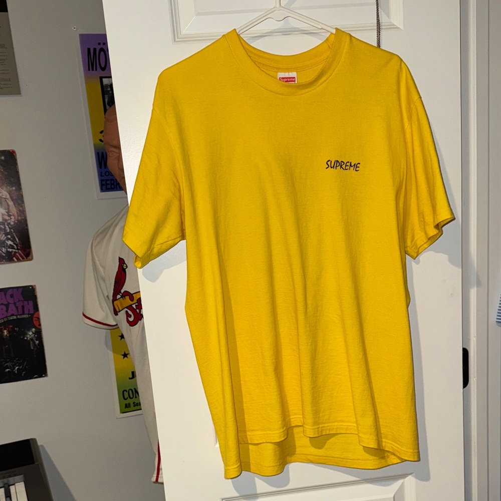 Supreme black cat t shirt